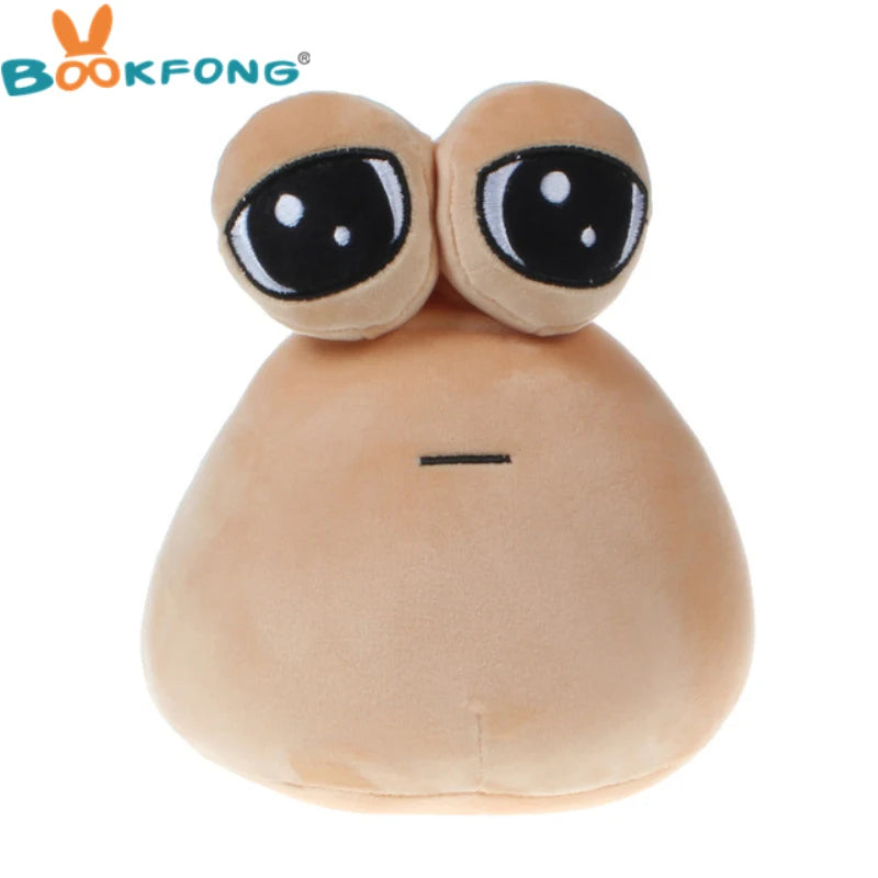 BOOKFONG Babies-Kids Brown Teardrop Shaped My Pet Alien Animal Soft Plush Synthetic Plastic Polyester Fabric Pou Cotton Stuffed Animal Toys/Ages: Newborn-12 Years Old/Colors-Black/Brown/White/Beige/Animal