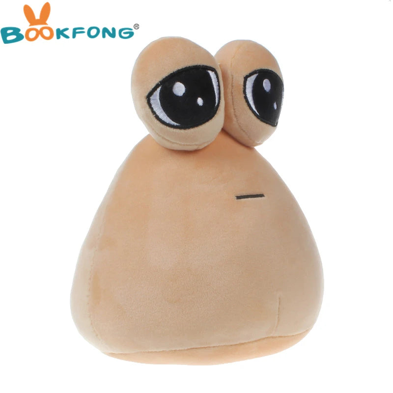 BOOKFONG Babies-Kids Brown Teardrop Shaped My Pet Alien Animal Soft Plush Synthetic Plastic Polyester Fabric Pou Cotton Stuffed Animal Toys/Ages: Newborn-12 Years Old/Colors-Black/Brown/White/Beige/Animal