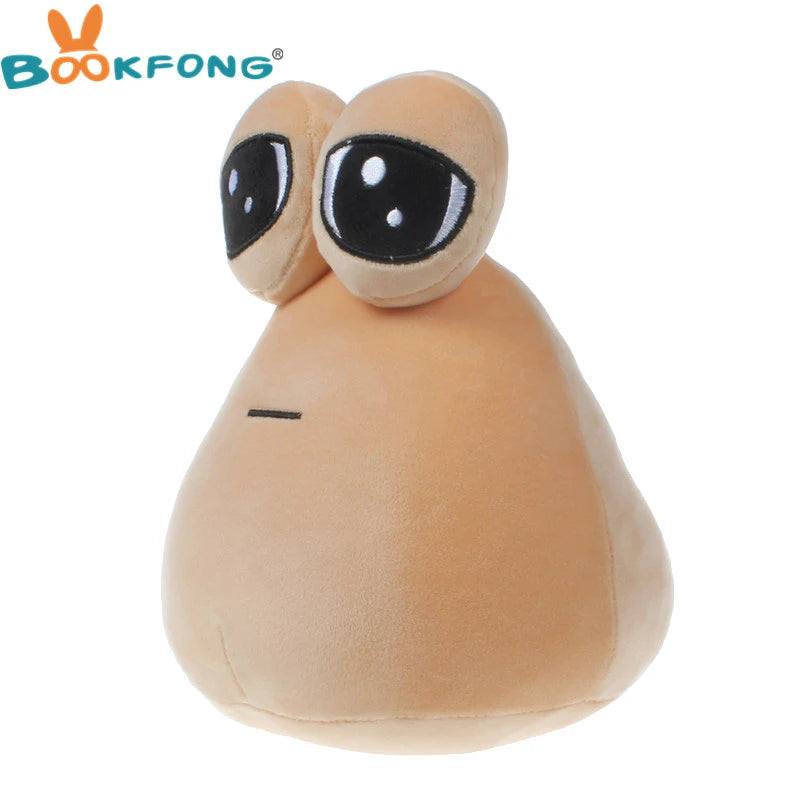 BOOKFONG Babies-Kids Brown Teardrop Shaped My Pet Alien Animal Soft Plush Synthetic Plastic Polyester Fabric Pou Cotton Stuffed Animal Toys/Ages: Newborn-12 Years Old/Colors-Black/Brown/White/Beige/Animal