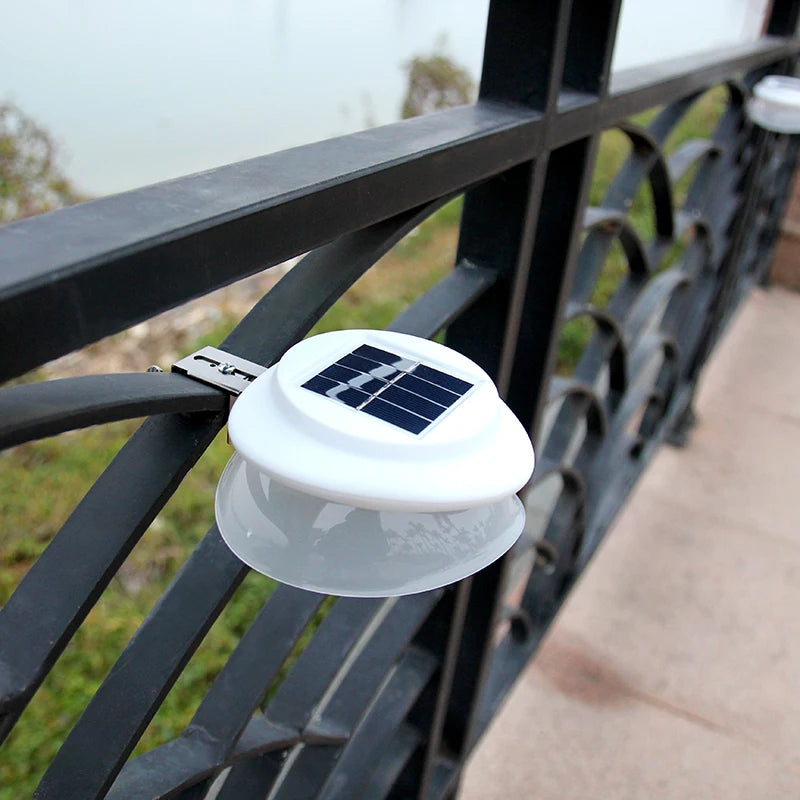 [DENGSUM] 9 LED UFO Solar Street Lights Home Outdoor Lighting Garden Fence Bar Lights LED Garden Lights