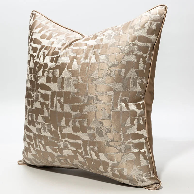 Fashion Lattice 100% Polyester Cushion Cover/Colors-Geometric/Plaid/Sizes 30x50 45x45cm 50 High-grade Jacquard Pillowcases/ S