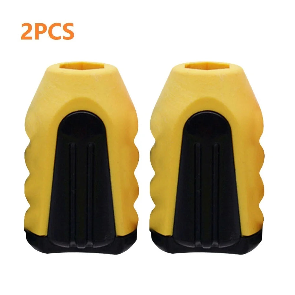 2 PCS Mini Multicolor Non-Slip Explosion-Proof Slotted-Phillips Screwdriver Plastic Double-Head Magnetizer Ring For Bits Sets/Colors-Blue/Black/Yellow/Red/Multicolor
