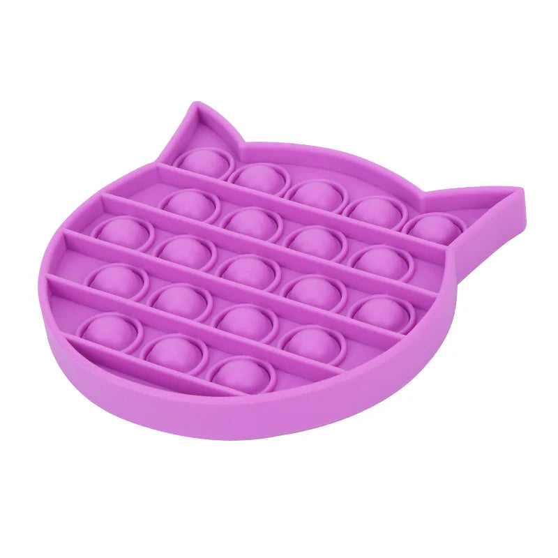 No-EN-Name-Null Adults Non-Toxic Tasteless Multicolor Plastic-Silicone Multi-Shaped Push-N-Pop Activity Toys