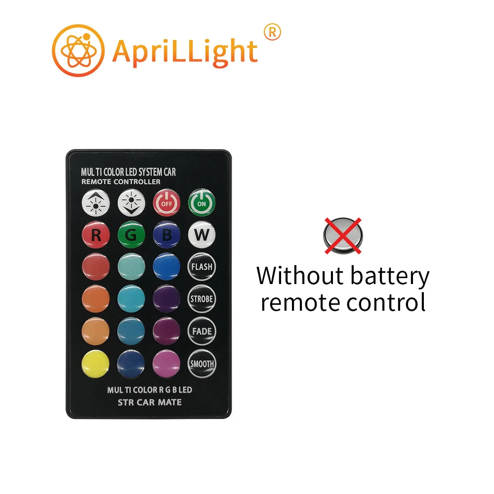 APRILLIGHT Outdoor Waterproof Remote Control Rectangle Aluminum Metal Body Black-White RGB LED Reflector Projector AC-Powered Wall-Mounted Flood-Spot Lights/Colors-White/Black/Multicolor/Watts: 20/30/50/100Watts