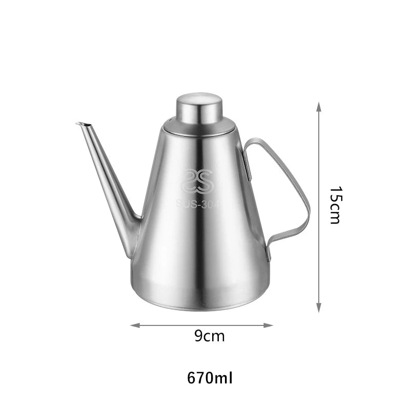Stainless Steel Silver Vinegar /Oil Bottle Pourers
