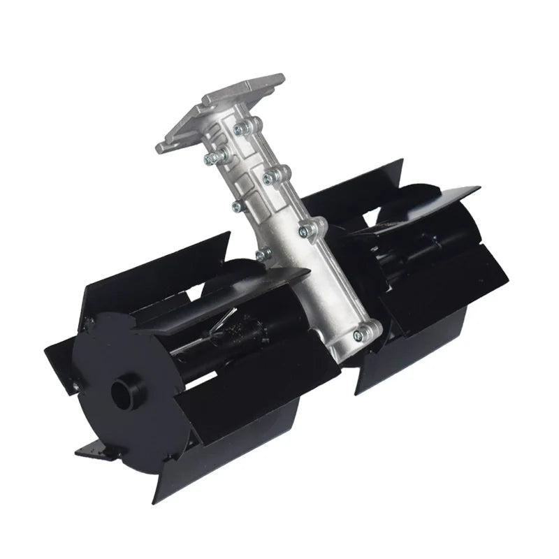 FENGKE Outdoor 4-Stroke Mini Garden Red-Black-Gray-Silver Metal Tiller-Cultivator Attachments