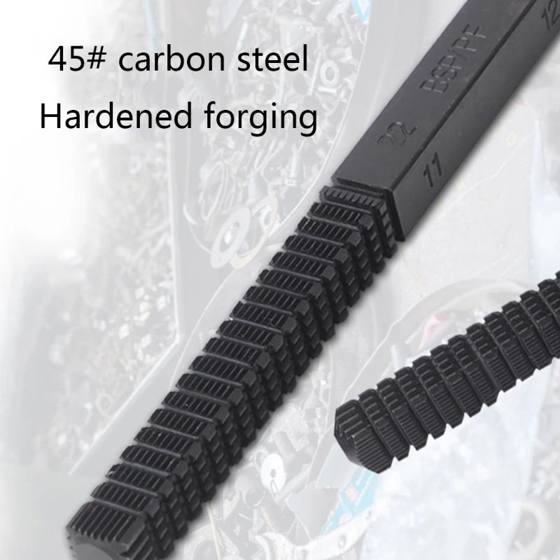 OOTDTY DIY Woodworking Mini Manuel Handheld Yellow Handle-Black Carbon Steel Thread Repair Restoration Metric-Imperial Tool FILES