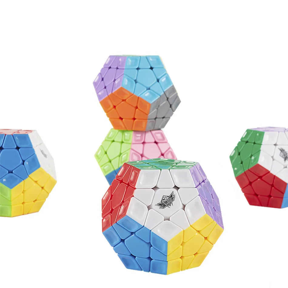 NULL Kids Mini 3D Dissection Medium Hard Multicolor Hexagon Shaped Plastic Body 3 Layers Cyclone Boy Stickless Mechanical Puzzle Magic Speed Rubik Cube Toys/Ages: 3-14 Years Old + Older/ Colors-Red/White/Multicolor