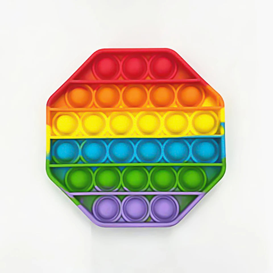 No-EN-Name-Null Adults Non-Toxic Tasteless Multicolor Plastic-Silicone Multi-Shaped Push-N-Pop Activity Toys
