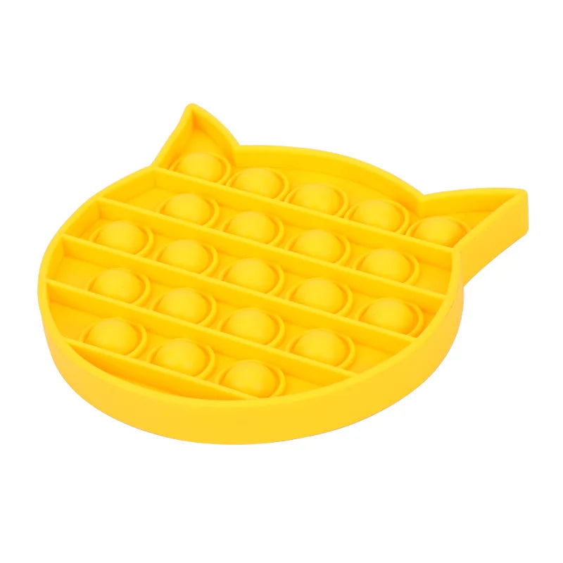 No-EN-Name-Null Adults Non-Toxic Tasteless Multicolor Plastic-Silicone Multi-Shaped Push-N-Pop Activity Toys