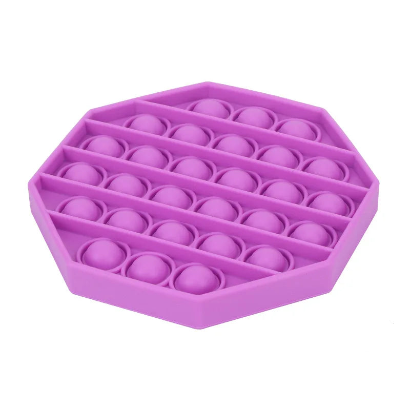No-EN-Name-Null Adults Non-Toxic Tasteless Multicolor Plastic-Silicone Multi-Shaped Push-N-Pop Activity Toys