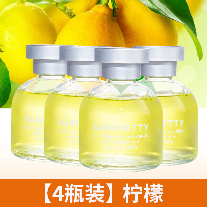 HOMEGUARDS Any 4 Bottles Set Home Essential Oils Air Fresheners/Colors-Yellow/White/Pink/Clear/Multicolor/Senses-Lemon/Osmanthus/Ocean/Gulong/Rose/Pomegranate/Lavender/Cologong