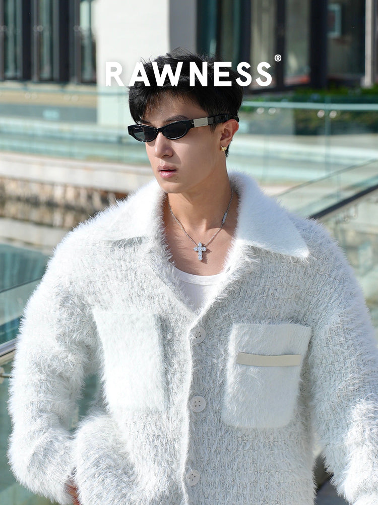 RAWNESS Unisex Couple's Fine Imitation Titanium Steel Metal Gold-Plated BIG Inlaid Artificial Gemstones Multicolor-Clear White Shiny Diamond-Like Moissanite Stones Cross Pendant Chain Hip Hop Necklaces/Colors-Gold/Sliver/Pink/Blue/Clear/White