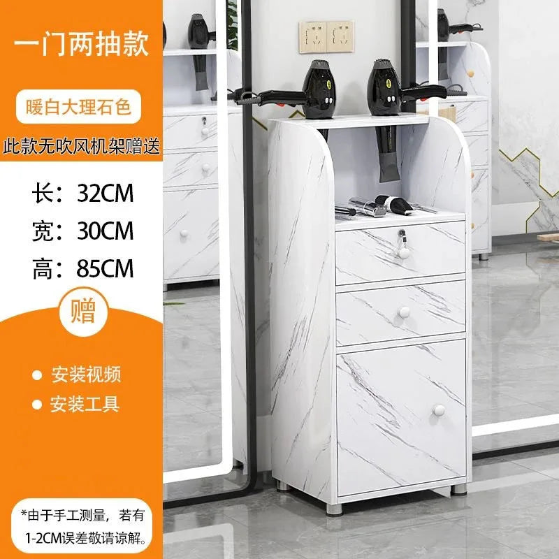 DUTRIEUX Modern White One-Storage Cabinet-Lockers Gold Iron Metal Frame Two Sliding Doors Four Black Plastic Wheel Trolley Carts/Colors-Gold/Brown/Black/White