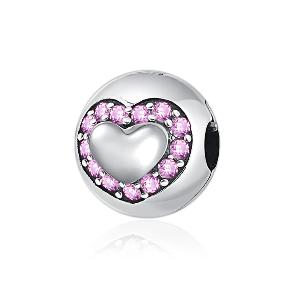 DISNEY Imitation Sterling Silver Metal-Gold-Plated Enamel Clear White Zircon Stones Beads Fine Imitation Fits Pandora Bracelets Charms-Pendants/Colors-Silver/Gold/Clear/Multicolor/Animal