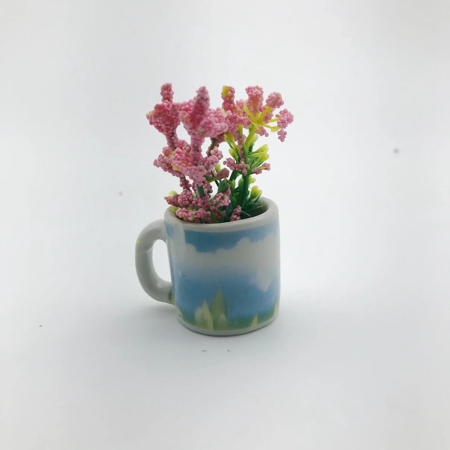 1pcs Creative Magnetic Mini Ceramic Vase 3D Simulation Flower Potted Cute Decorative Fridge Magnet for Kitchen Home Decor