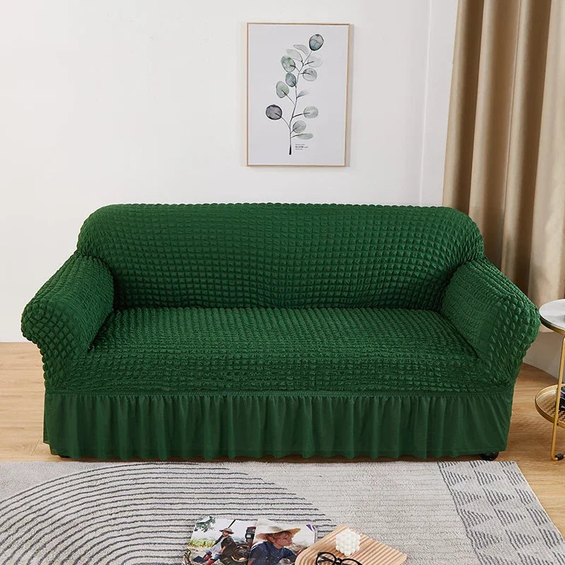 Seersucker Sofa Cover Elastic Sofa Slipcover adjustable Sofa Cover Furniture Protector For Living Room Bedroom Office Home Decor