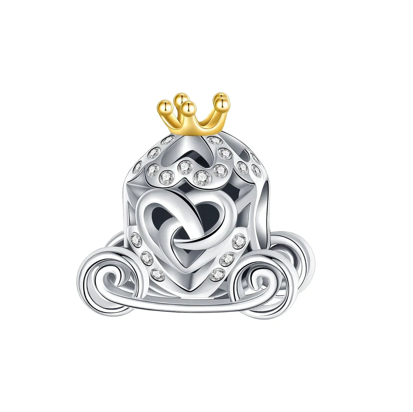 No-EN-Name-Null Women Sterling Silver Enamel Rainbow-Hot Air Balloon Design Fine Imitation Zircon Stone Glass Nuggets Beads Shaped Charms-Pendants/ Colors-Rainbow/Multicolor/Silver/Pink/Animal/Floral