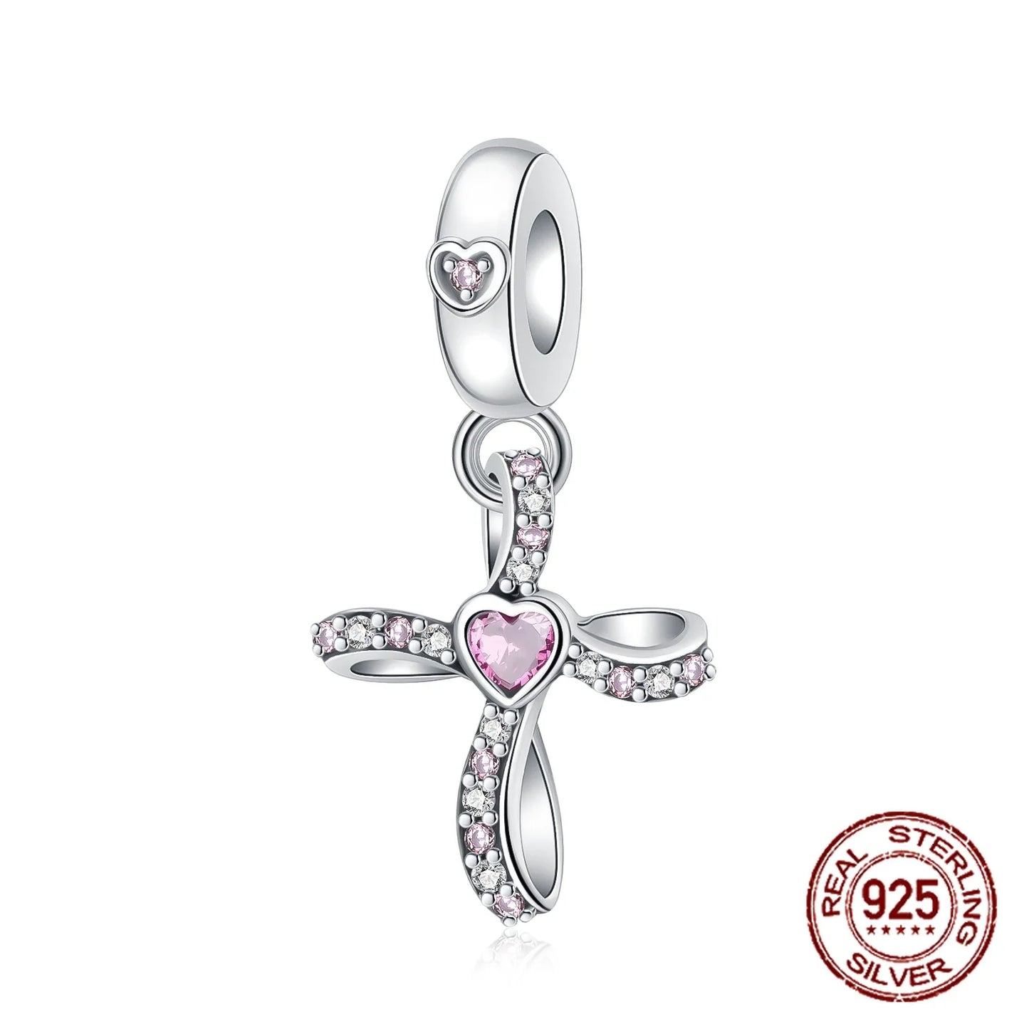 No-EN-Name-Null Women Sterling Silver Enamel Rainbow-Hot Air Balloon Design Fine Imitation Zircon Stone Glass Nuggets Beads Shaped Charms-Pendants/ Colors-Rainbow/Multicolor/Silver/Pink/Animal/Floral