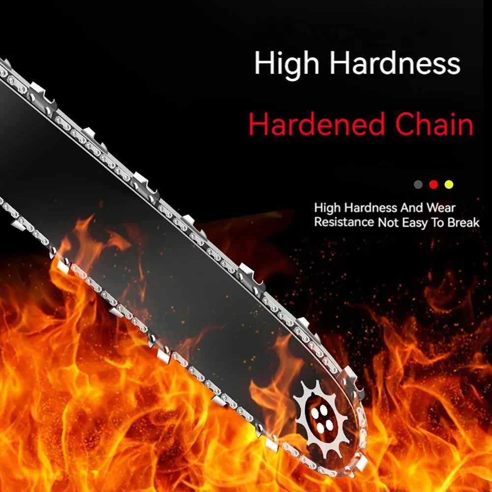 No-EN-Name-Null Outdoor Professional Grade 16-inch Silver Guide Plate 64 Drive Links Gasoline-Powered Gray-Black Hardened Alloy Steel Chainsaws/Optional : 1 PCS-4 PCS Chains