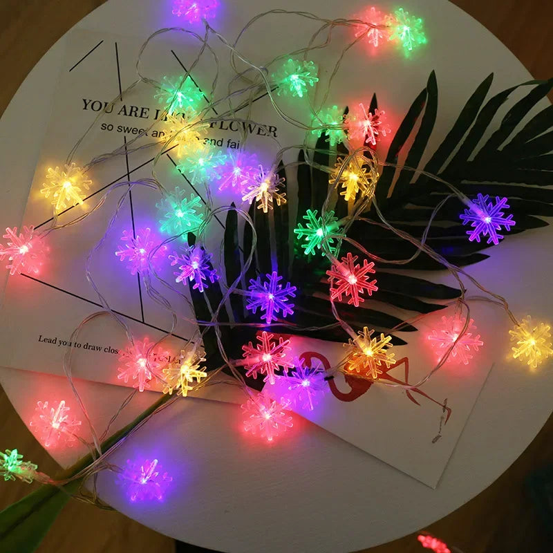 OKAL-RED-EAST Indoor-Outdoor Warm White LED Glowing Round Ball AC-Powered Light Ropes-Strings /USB Plug/3 AA Batteries Not Included/Colors-White/Yellow/Red/Multicolor/Shapes: Stars/Balls/Snowflakes