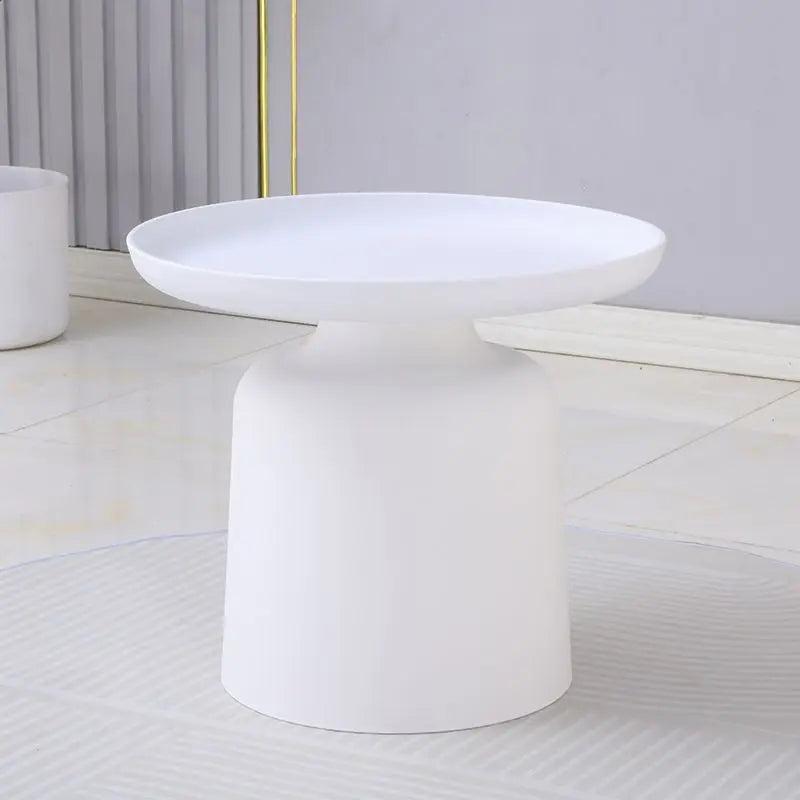 No-EN-Name-Null Modern Small Simple Hard White Plastic Round Shaped Living Room Coffee Tables/Colors-White/Blue/Green/Yellow/Black
