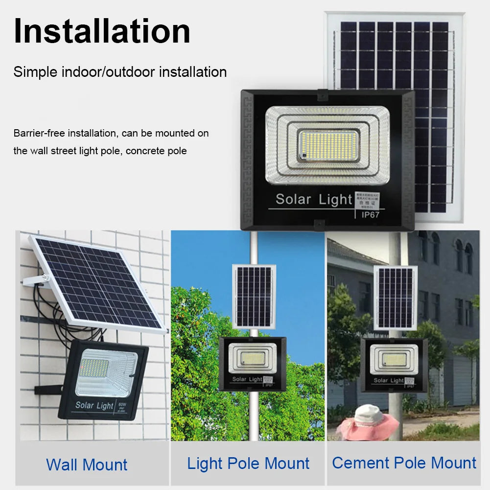 WEST BIKING Outdoor Modern Waterproof Remote Control Black Square Shaped One-Piece Plastic Body Solar-Powered Panel Intelligent Light Control Wall-Mounted Flood-Spot Lights