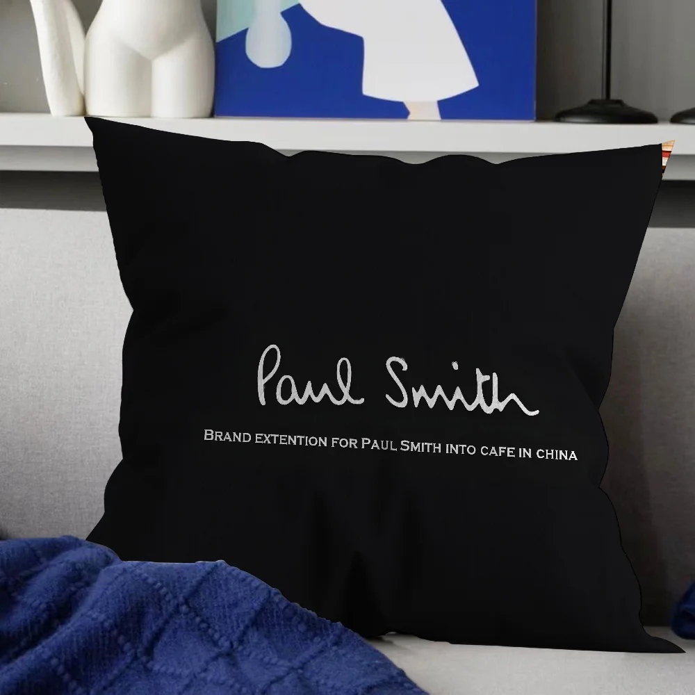 MINISO Printed Paul Smith Multicolor Square Double-Sided Cotton-Polyester Blend Washable Pillowcases/Colors-Multicolor/Striped/Purple/Black/Blue/Red/ 8 Sizes/(Pillow Not Included)/DO NOT BLEACH-DRY CLEAN/Ironing Temperature 100'Celsius