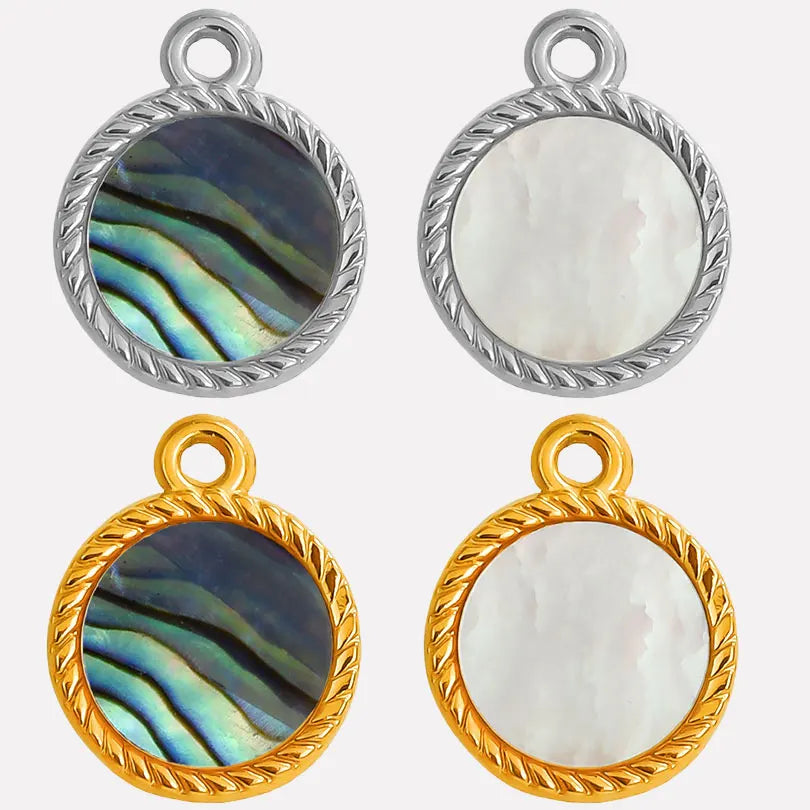 4-5PCS Women Imitation Geometric Stainless Steel Natural Crescent Moon/ Sun/ Heart Pendants
