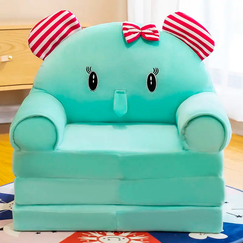 No-EN-Name-Null  Modern Kids One Seat Purple Cute Cartoon Animals-Princess Design Upholstered Padded Soft Polyester Fabric Armchairs/Colors-Purple/Red/Pink/Blue