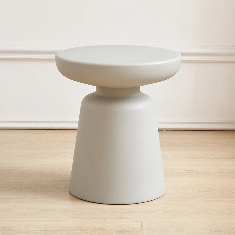 MODX Modern Black Round Shaped Low PP Wood Tea End Tables/Colors-Black/Light Gray/Yellow/Red/Green/Size: 44cm H x 39.5cm W