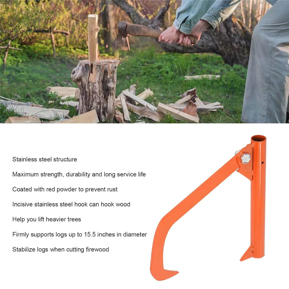 ISFRIDAY Without Handle Carbon Steel Metal Moving-Lifting Rustproof Log Roller Felling Lever Tools/Colors-Orange/Red/Silver/NO Handle