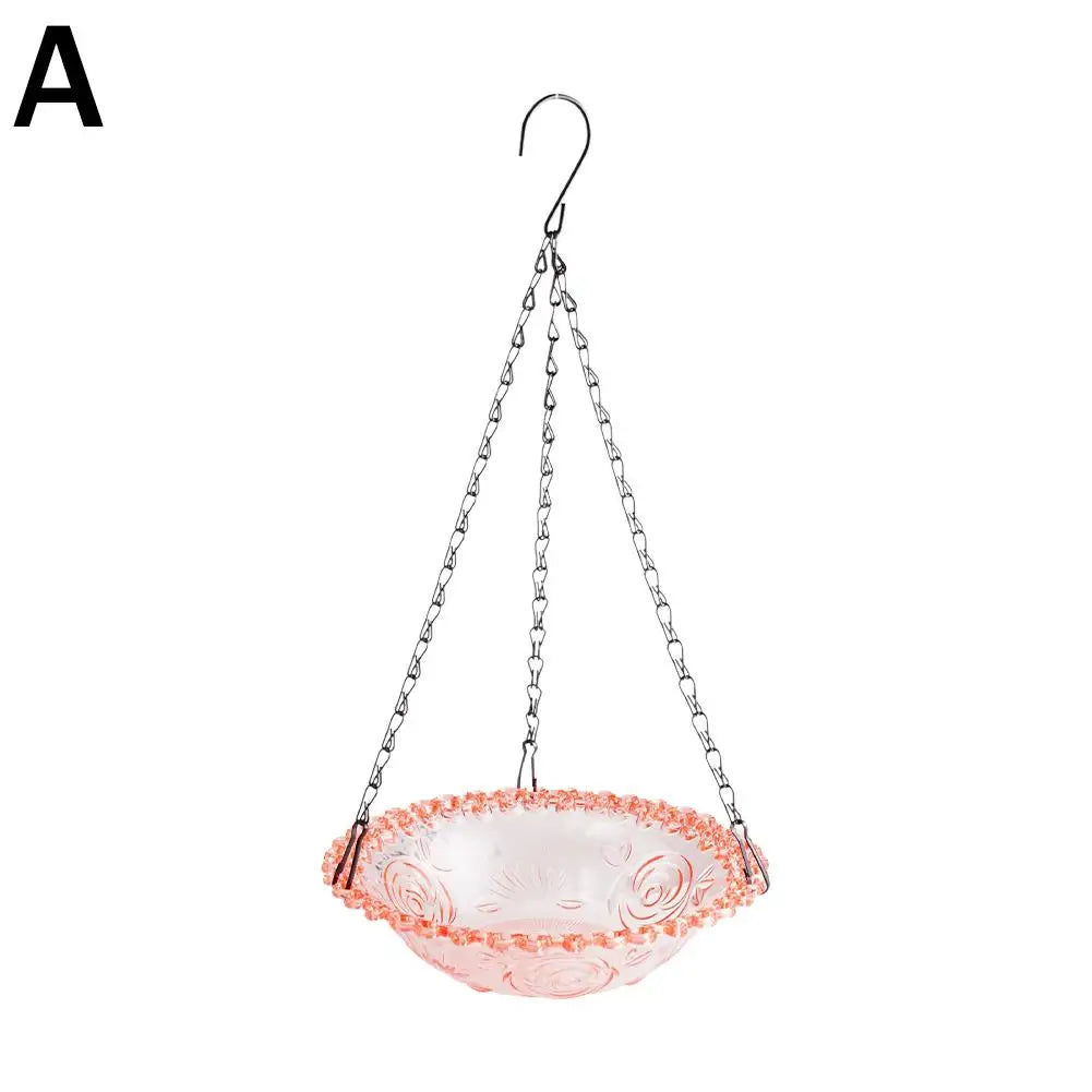 1 PCS Brand New High-end up Bird Feeder Outdoor Hanging Bird Feeder Hanging Bird Bath Garden Patio Decoration Accessories