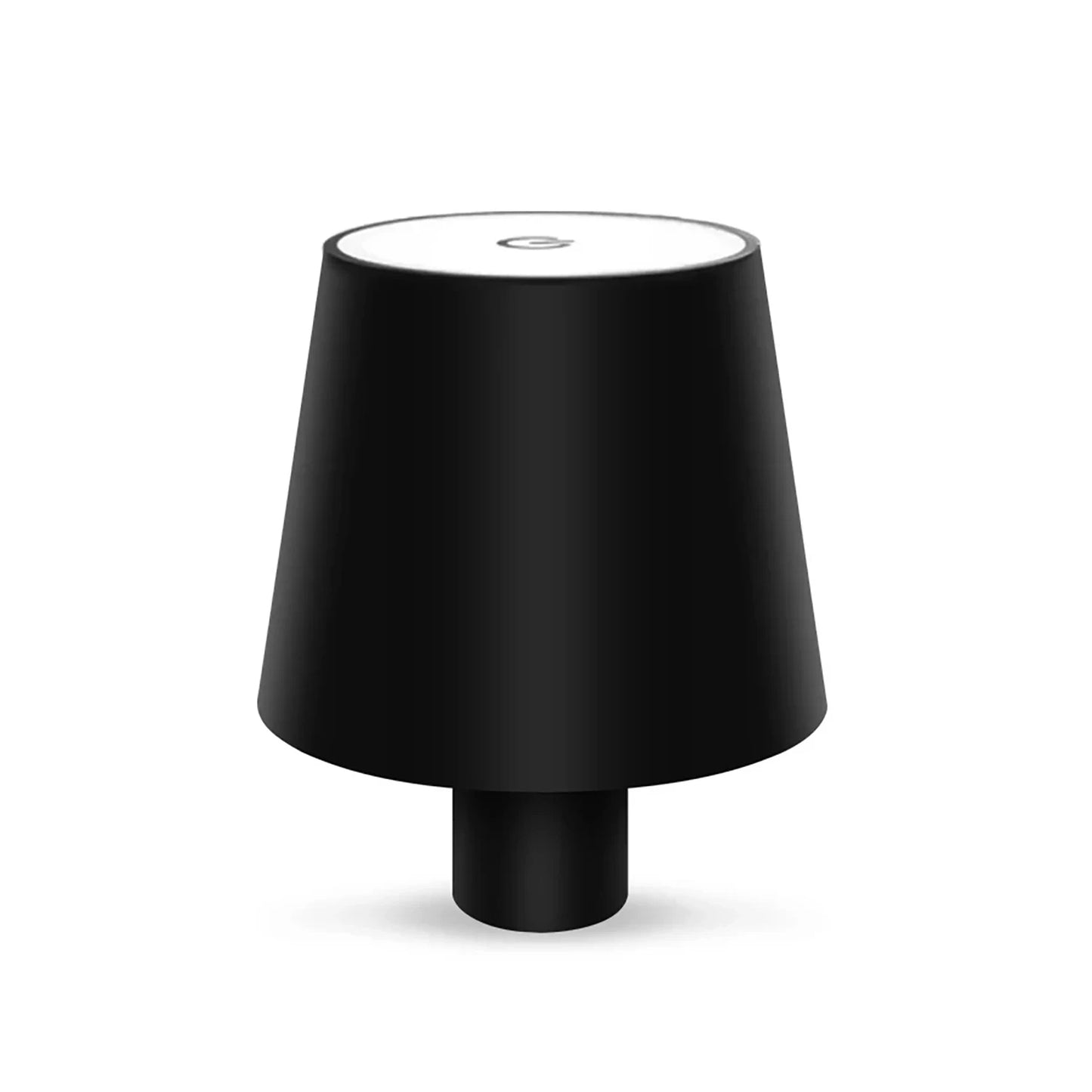 No-EN-Name-Null Modern Black-White Removable Plastic Striped Shade-Round Tubular Cylindrical Metal Square Shaped Bottom Dimmable Warm-Cool White LED 3-Level Brightness USB Rechargeable Adjustable Hose-Clip Table Desk Lamps/Colors-Black/White
