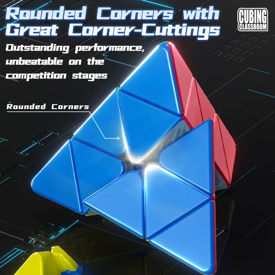 NULL Kids Medium Hard Plastic Square Shaped 3D Dissection Stickless Magic Fury Magnetic Fast Speed Mechanical Puzzle Rubik Cube Toys/Ages: 6-14 Years Old + Older/Colors-Red/Green/Orange/Blue/White/Clear/Geometric