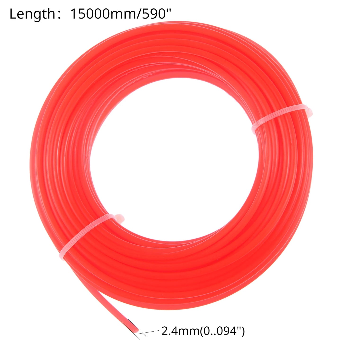 FNICEL Outdoor Anti-Slip Round Shaped Red Nylon Line Grass-Bush-Weed Trimmer Spools