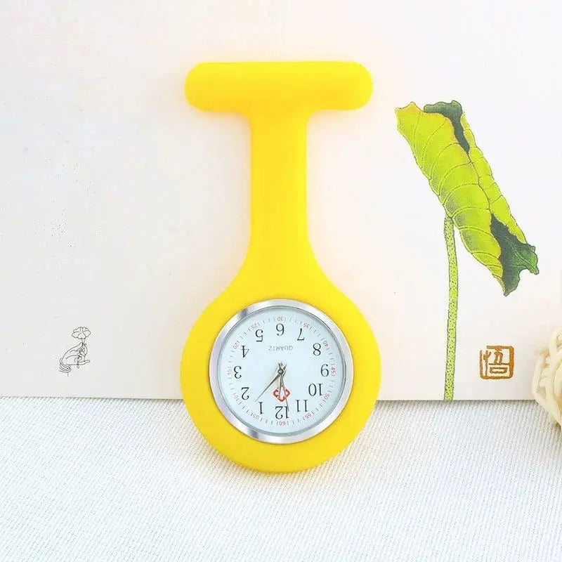 NULL Universal Quartz Analog Display Purple Silicone Jelly Covered Purple Nurses-Doctor Pin Fob Watches/Green/Yellow/Orange/Dark Blue/Baby Blue/Sky Blue