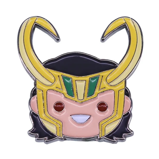 POTDEMIEL Marvel US TV-Movies Series Enamel Multicolor Cartoon Anime LOVERS Metal Alloy Imitation Brooches-Lapel Pins/Colors-Red/Yellow/Orange/Purple/Gold/White/Multicolor/Geometric/Animals