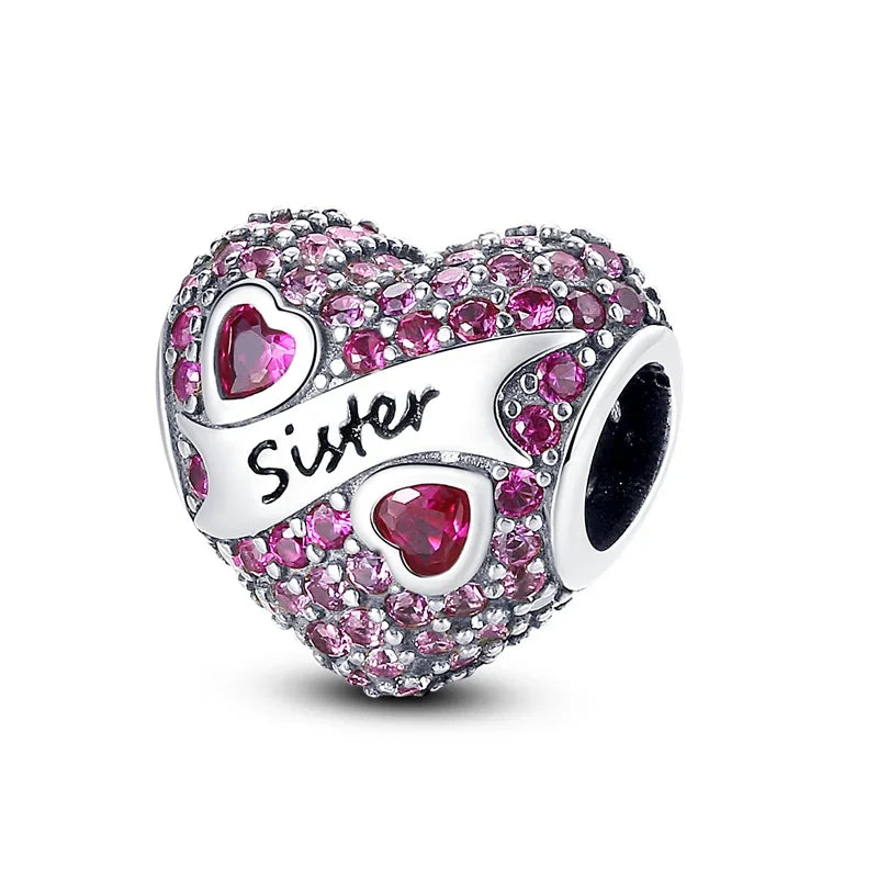 No-EN-Name-Null Women Sterling Silver Enamel Rainbow-Hot Air Balloon Design Fine Imitation Zircon Stone Glass Nuggets Beads Shaped Charms-Pendants/ Colors-Rainbow/Multicolor/Silver/Pink/Animal/Floral