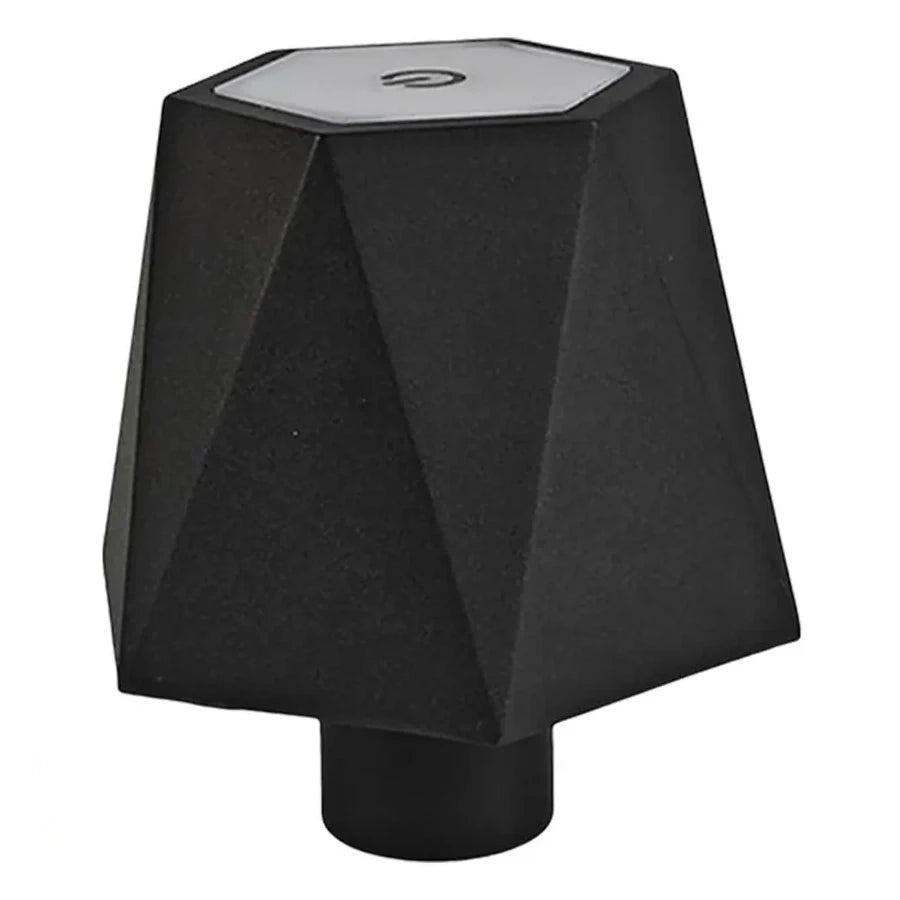 No-EN-Name-Null Modern Black-White Removable Plastic Striped Shade-Round Tubular Cylindrical Metal Square Shaped Bottom Dimmable Warm-Cool White LED 3-Level Brightness USB Rechargeable Adjustable Hose-Clip Table Desk Lamps/Colors-Black/White