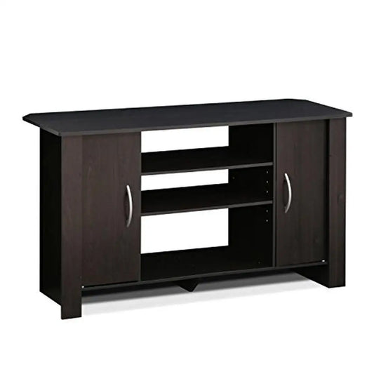 DUTRIEUX Modern Espresso Colored Wood Entertainment Center-TV Stands/Adjustable Shelves/Hidden Storage/ Dimension: 42. 1 (W) x 22. 8 (H) x 13. 5 (D) inches