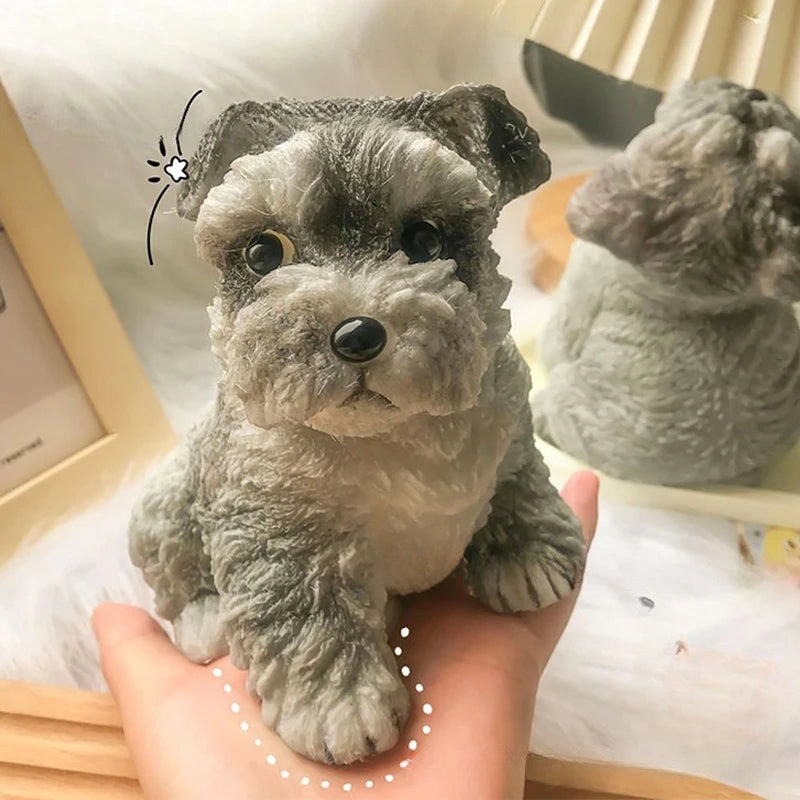 MARBIT Teens-Adults 3D TPR Synthetic Plastic Super Cute Realistic Black Puppy Animal Flexible Pinching Squeezing Stress-Anxiety Reliever Executive Toys/Ages: 13-18 Years Old-Adults