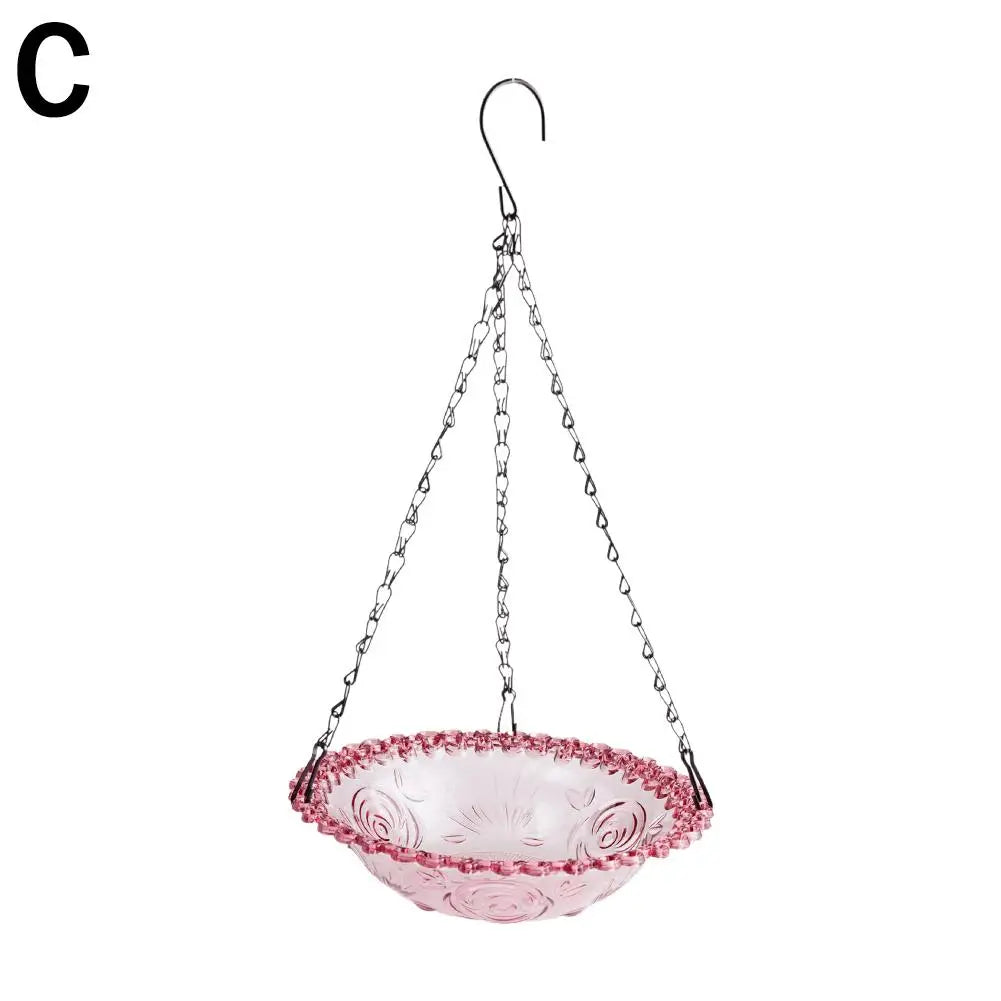 1 PCS Brand New High-end up Bird Feeder Outdoor Hanging Bird Feeder Hanging Bird Bath Garden Patio Decoration Accessories