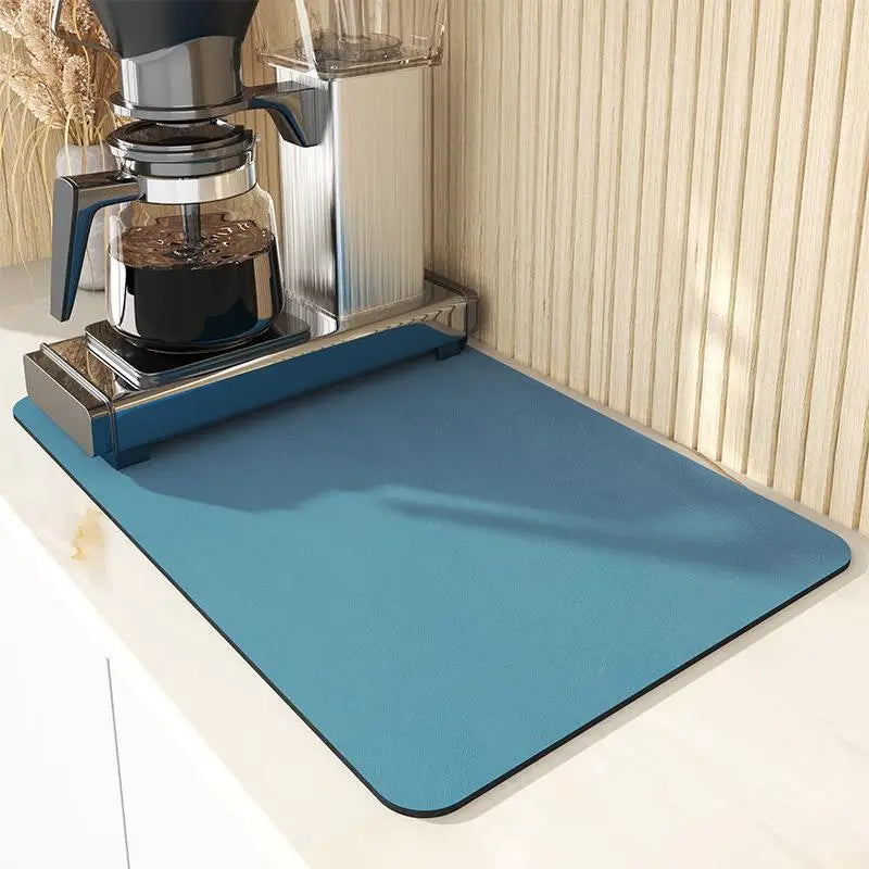 VIKAMA Anti-Slip Waterproof Kitchen Geometric Dish Drainage Mat
