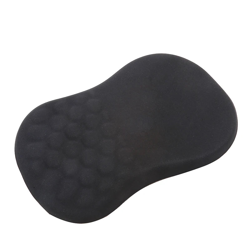 No-EN-Name-Null Anti-Sweating Breathable Free-Form Washable Natural Memory Cotton Inner Core Geometric Black-Multicolor Fabric Non-Slipping 8-Degree Sloped Design Wavy Diamond Pattern Massaging Soft Ergonomic Wrist Mouse Pads