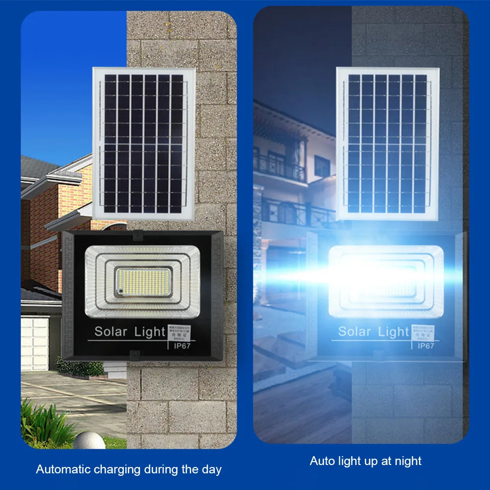 WEST BIKING Outdoor Modern Waterproof Remote Control Black Square Shaped One-Piece Plastic Body Solar-Powered Panel Intelligent Light Control Wall-Mounted Flood-Spot Lights