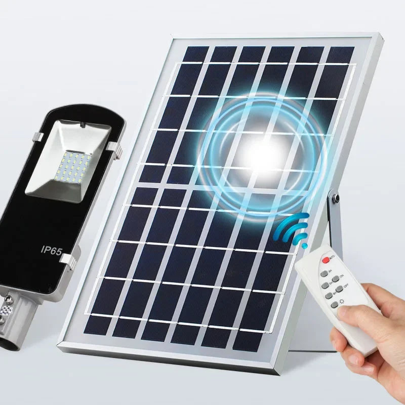 JVEE Outdoor Modern Waterproof Remote Control Automatic Dimmable Two Black Rectangle PVC Plastic Body Lithium Battery Emergency Security Cool White LED Solar-Powered Landscape Pathway Lighting /Colors-Silver/White/Black/Gray/Blue/Bulbs Included