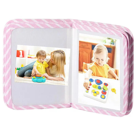 Babies Little Unicorn My First Year Of Growth Keepsake Photo Albums/Colors-Pink/Striped/Animals