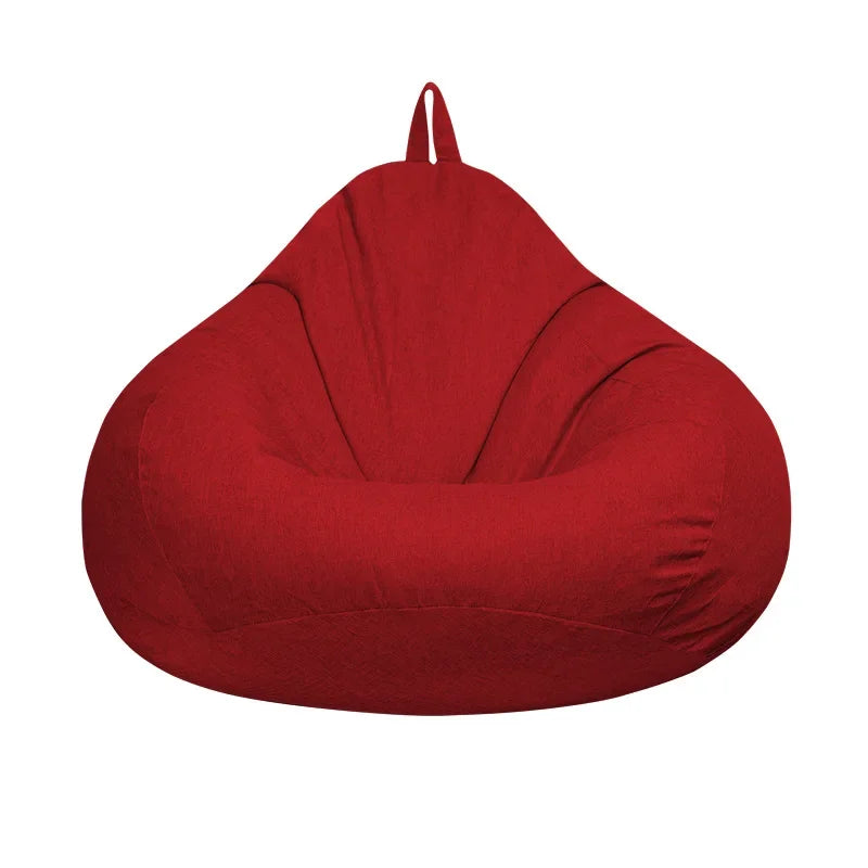 1 pcs Bean Bag Fabric COVER ONLY /Colors-Black/Gray/Red/Brown/Yellow/Blue/Size:100cm x120cm