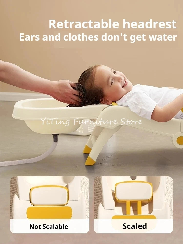 Kids 2-3 Years/Plastic Shampoo Chair/Colors-White/Beige/Yellow/Multicolor